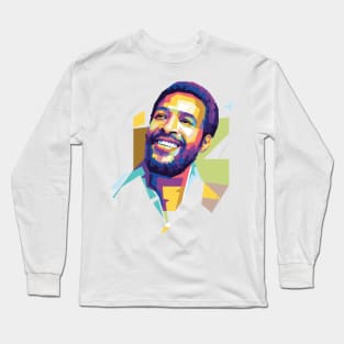 Marvin Gaye Popart Uncurve Long Sleeve T-Shirt